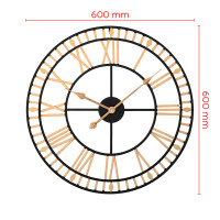 Dizajnové kovové hodiny MPM E04.4488.9080, zlaté/čierne 